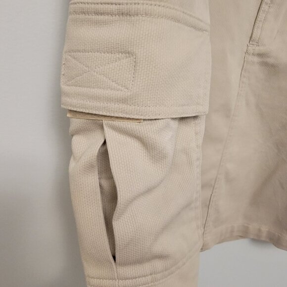 Woolrich Skirt Corduroy Size 10 Beige Knee Length‎ Side Cargo Pocket - Picture 2 of 6